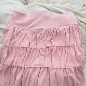 Forever 21 Pink Ruffle Skirt